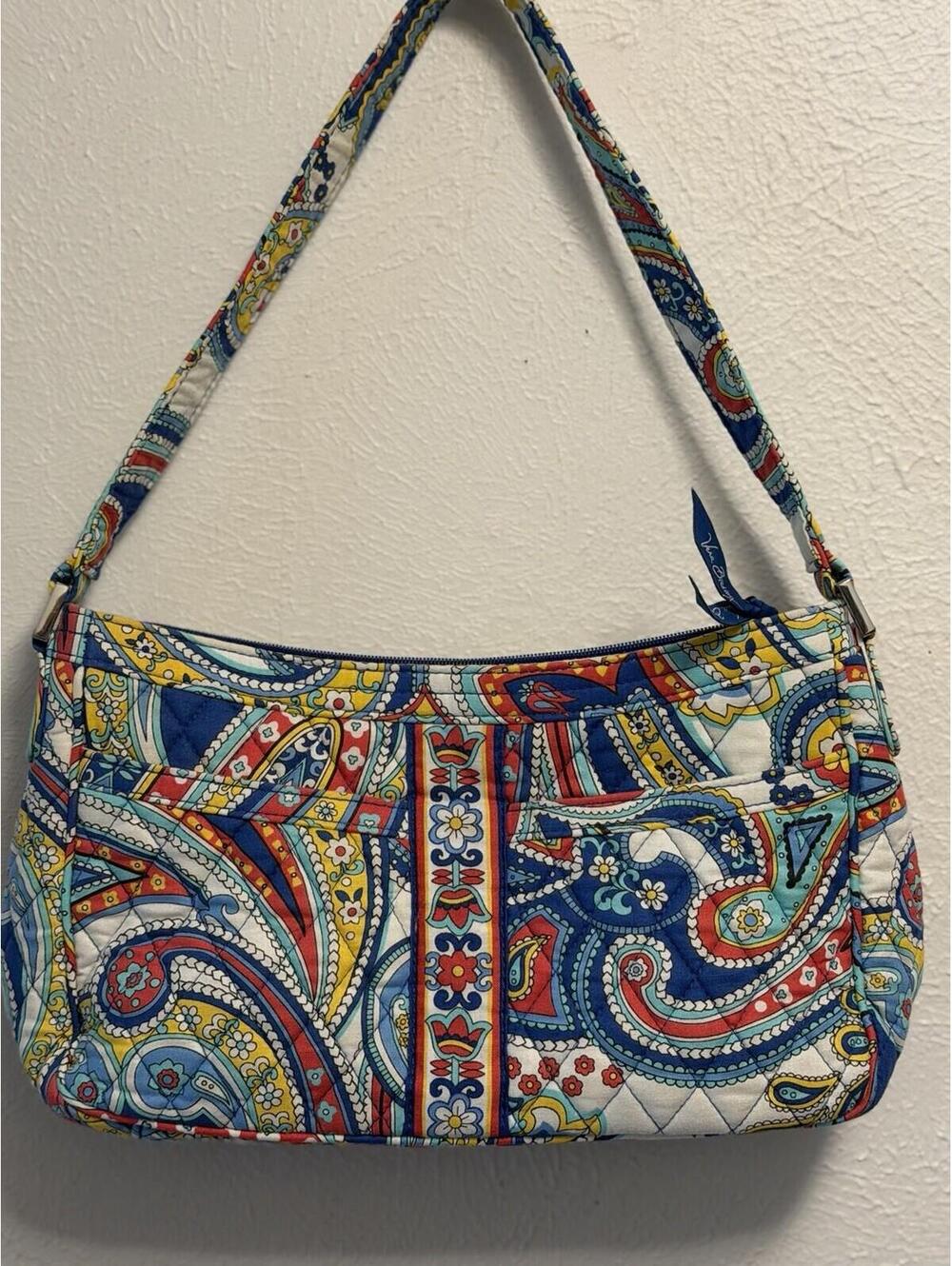 Retired Vera Bradley Cassidy Marina Paisley Shoulder Handbag Hobo Purse Unused
